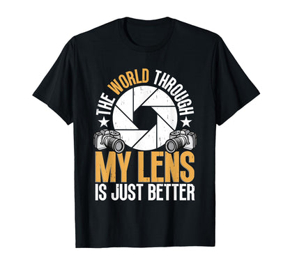 Photo Camera Photographer Flash T-Shirt - Custom Art Print Men Women - T-Shirt, Sweatshirt, Hoodie