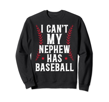 My Nephew Has Baseball Uncle Sweatshirt - Minimalist Print Men Women - T-Shirt, Sweatshirt, Hoodie