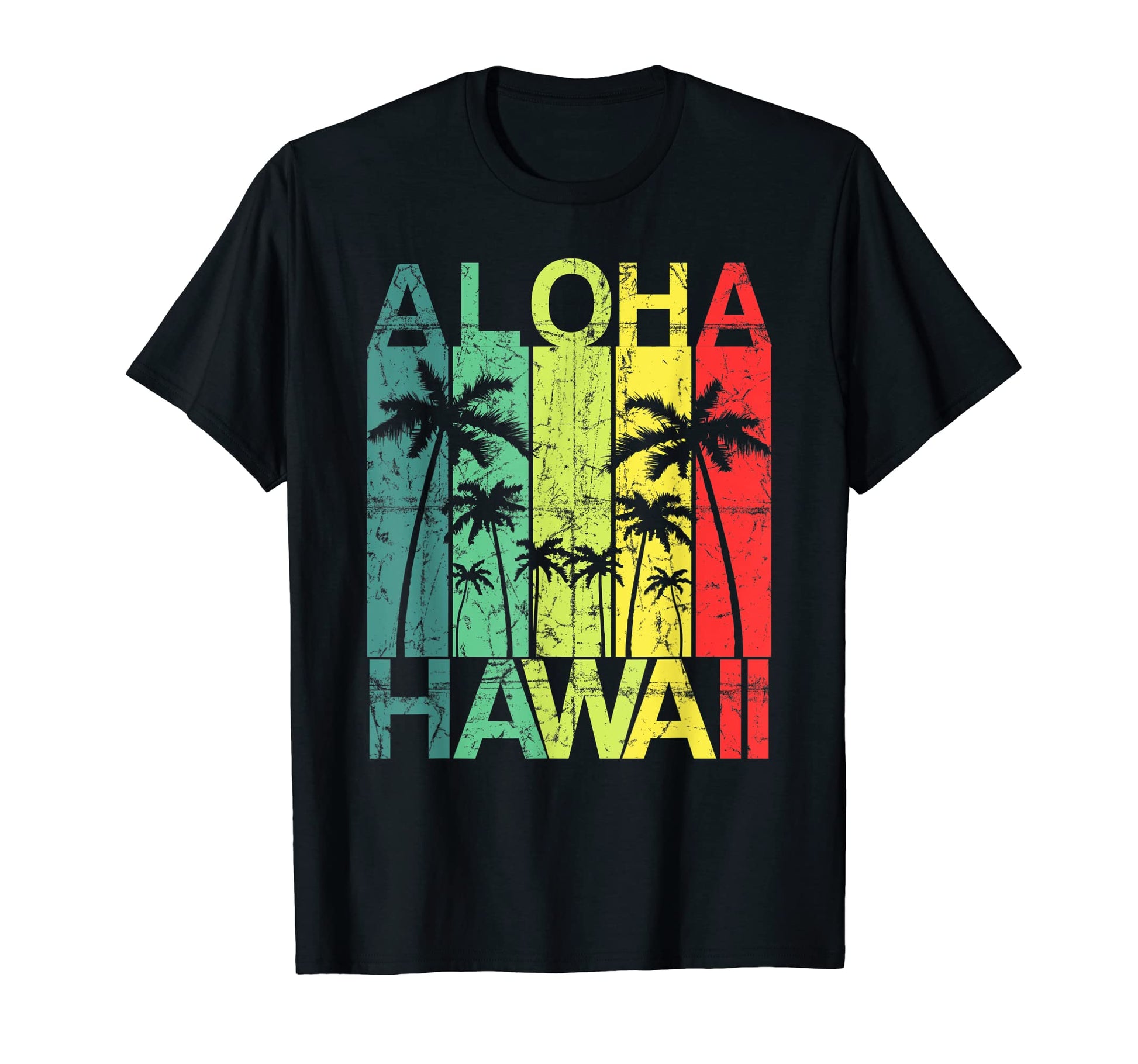 Aloha Hawaii Hawaiian Rainbow Gift T-Shirt - Fun Novelty Design Men Women - T-Shirt, Sweatshirt, Hoodie