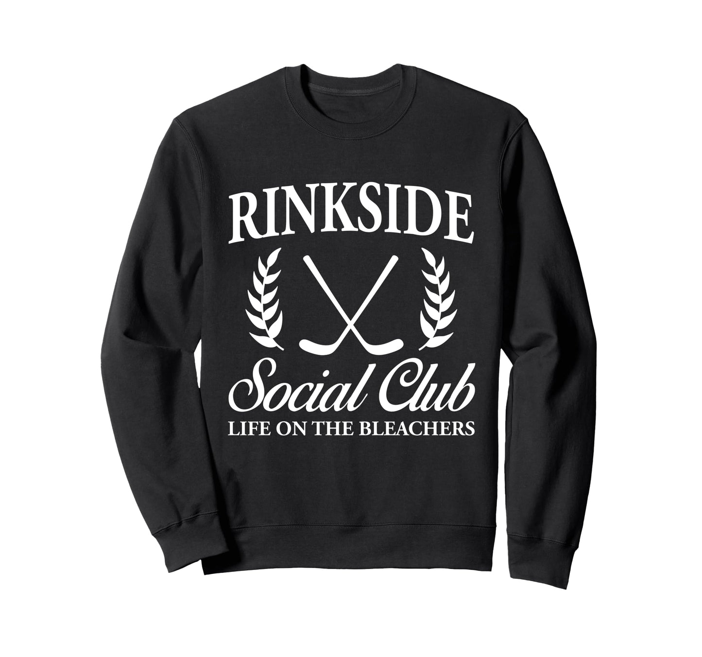 Hockey Mom Dad Rinkside Social Sweatshirt - Minimalist Print for Adults - T-Shirt, Sweatshirt, Hoodie