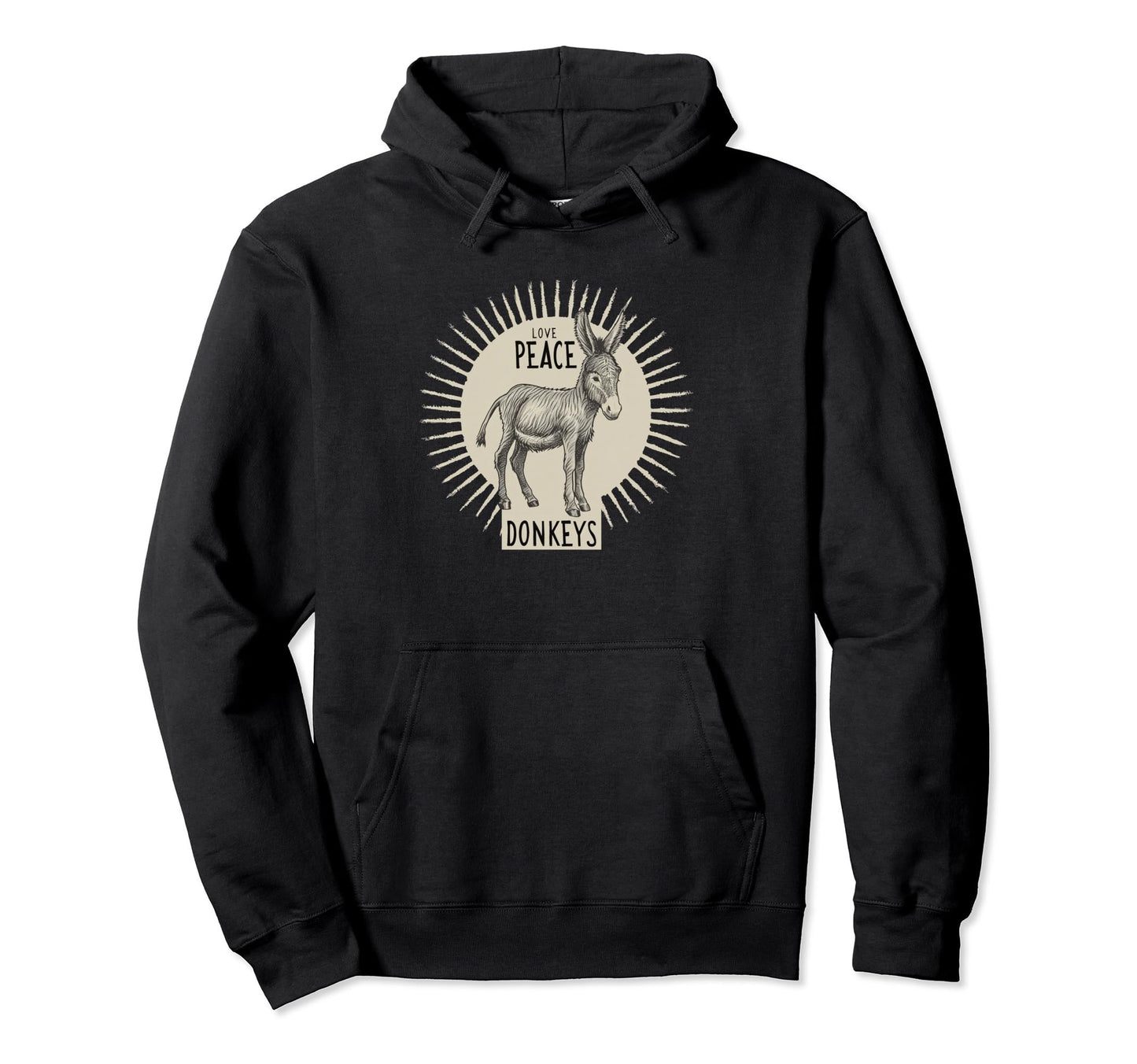 Foals Donkey Costume Love Peace Hoodie - Streetwear Style Men Women - T-Shirt, Sweatshirt, Hoodie
