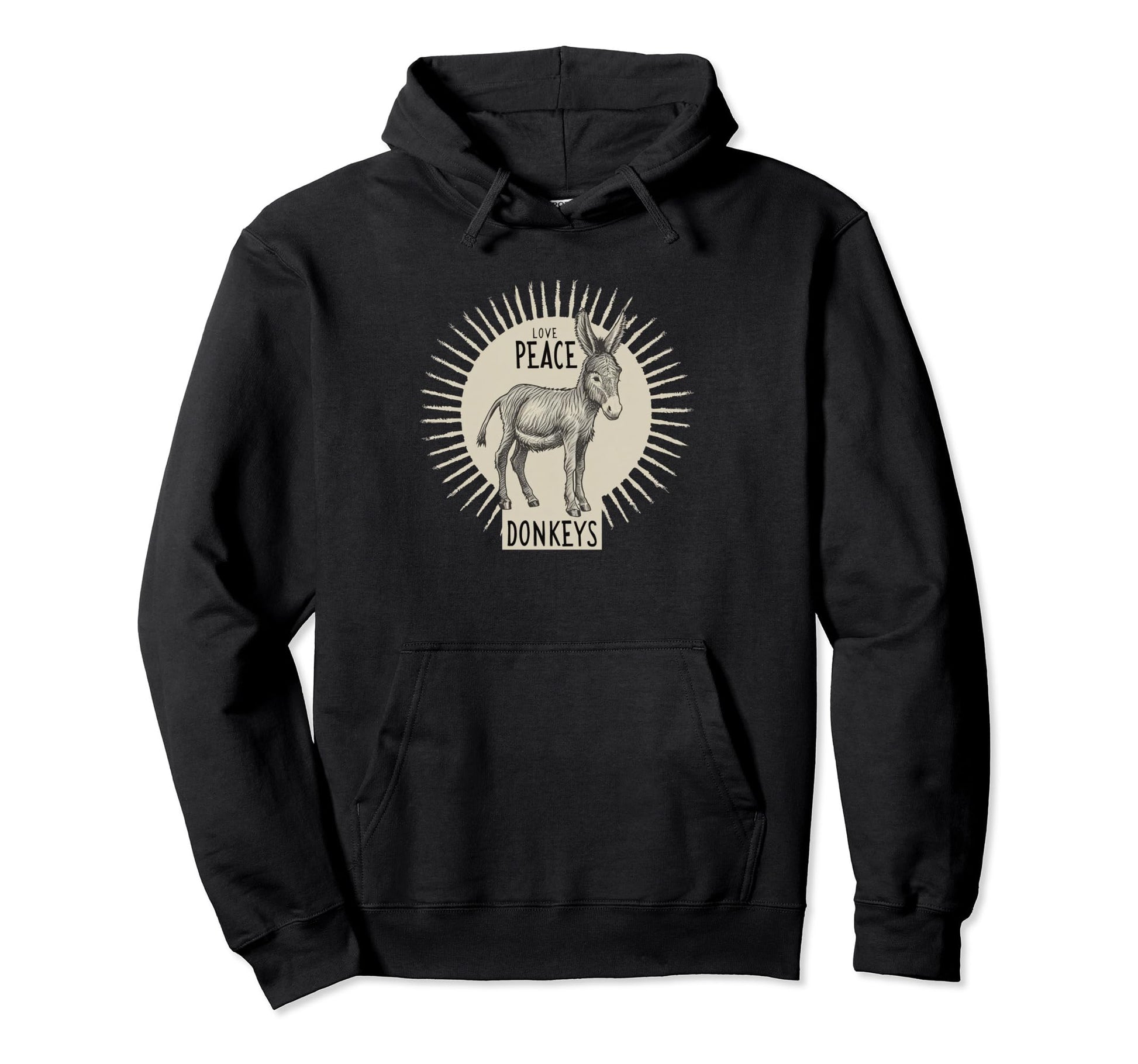 Foals Donkey Costume Love Peace Hoodie - Streetwear Style Men Women - T-Shirt, Sweatshirt, Hoodie