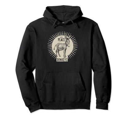 Foals Donkey Costume Love Peace Hoodie - Streetwear Style Men Women - T-Shirt, Sweatshirt, Hoodie