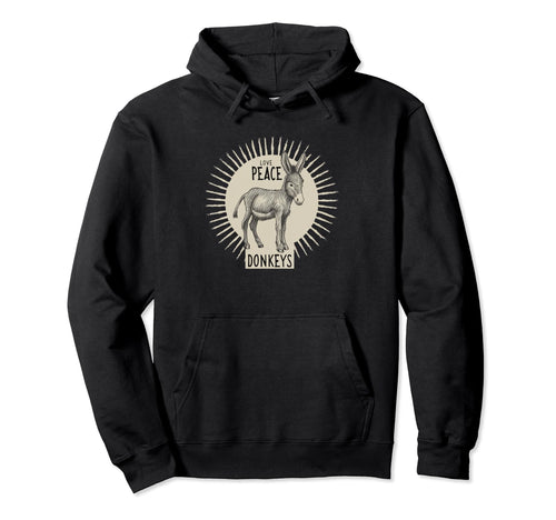 Foals Donkey Costume Love Peace Hoodie - Streetwear Style Men Women - T-Shirt, Sweatshirt, Hoodie
