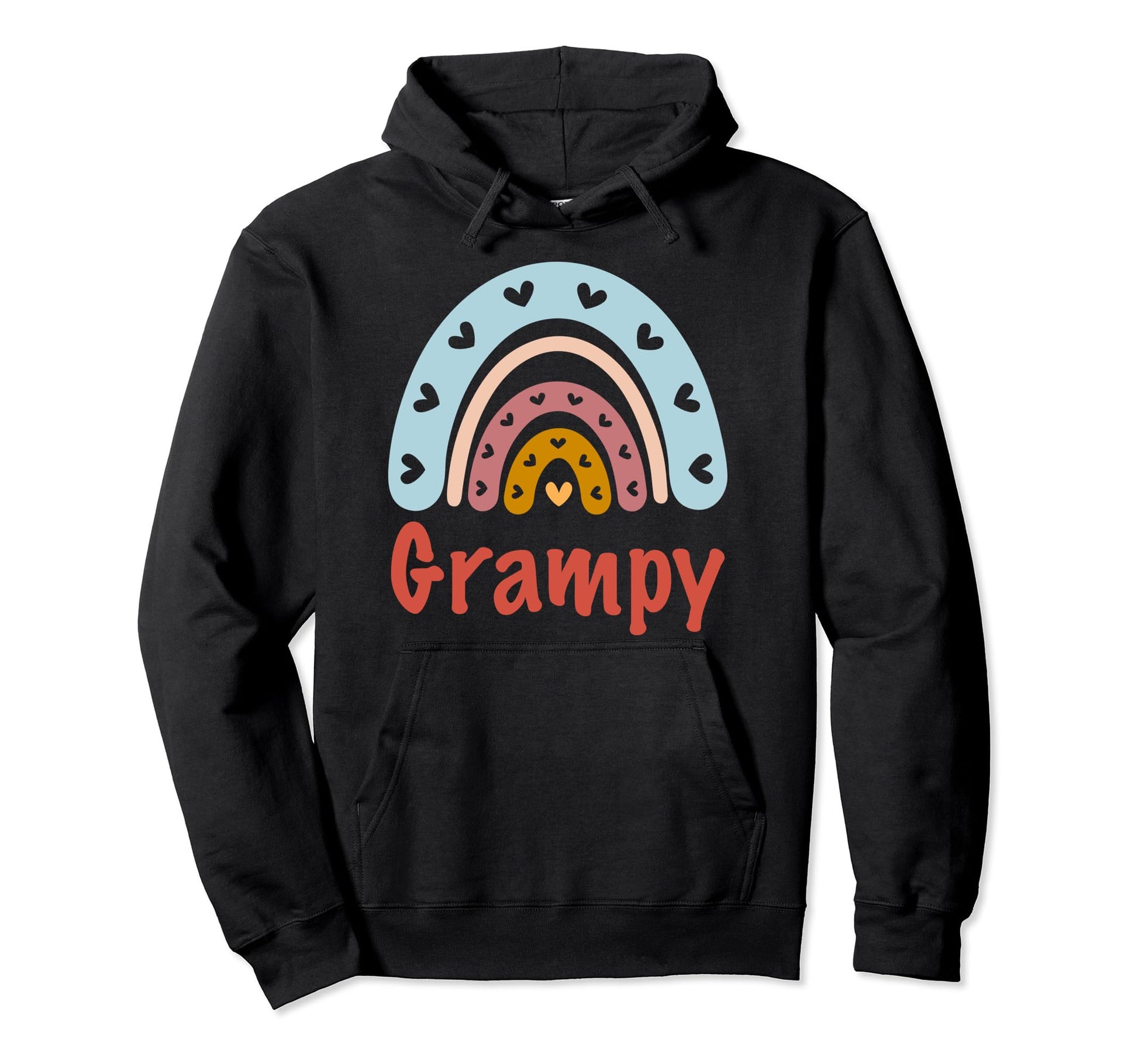 Grampy Birthday Rainbow Boho Grampy Hoodie - Unique Graphic Unisex - T-Shirt, Sweatshirt, Hoodie