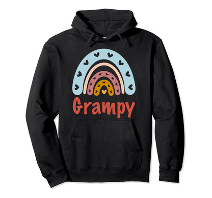 Grampy Birthday Rainbow Boho Grampy Hoodie - Unique Graphic Unisex - T-Shirt, Sweatshirt, Hoodie