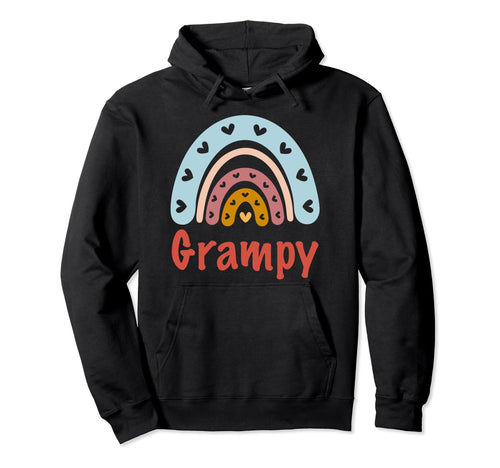 Grampy Birthday Rainbow Boho Grampy Hoodie - Unique Graphic Unisex - T-Shirt, Sweatshirt, Hoodie