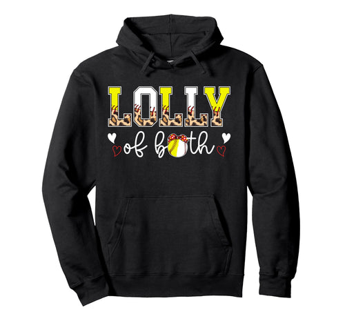 Lolly Both Leopard Softball Baseball Hoodie - Fun Novelty Design Unisex - T-Shirt, Sweatshirt, Hoodie