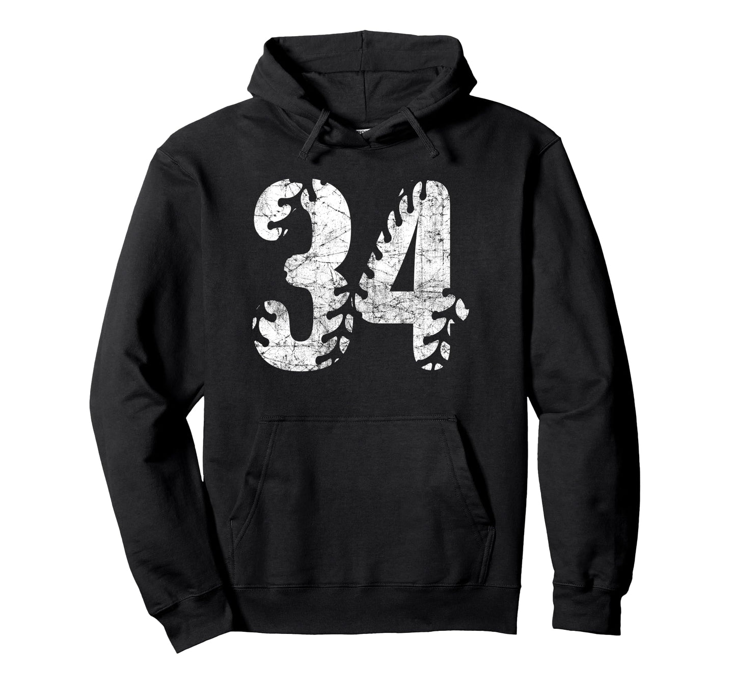 Baseball Softball Mom 34 Number 34 Hoodie - Unique Graphic Unisex - T-Shirt, Sweatshirt, Hoodie
