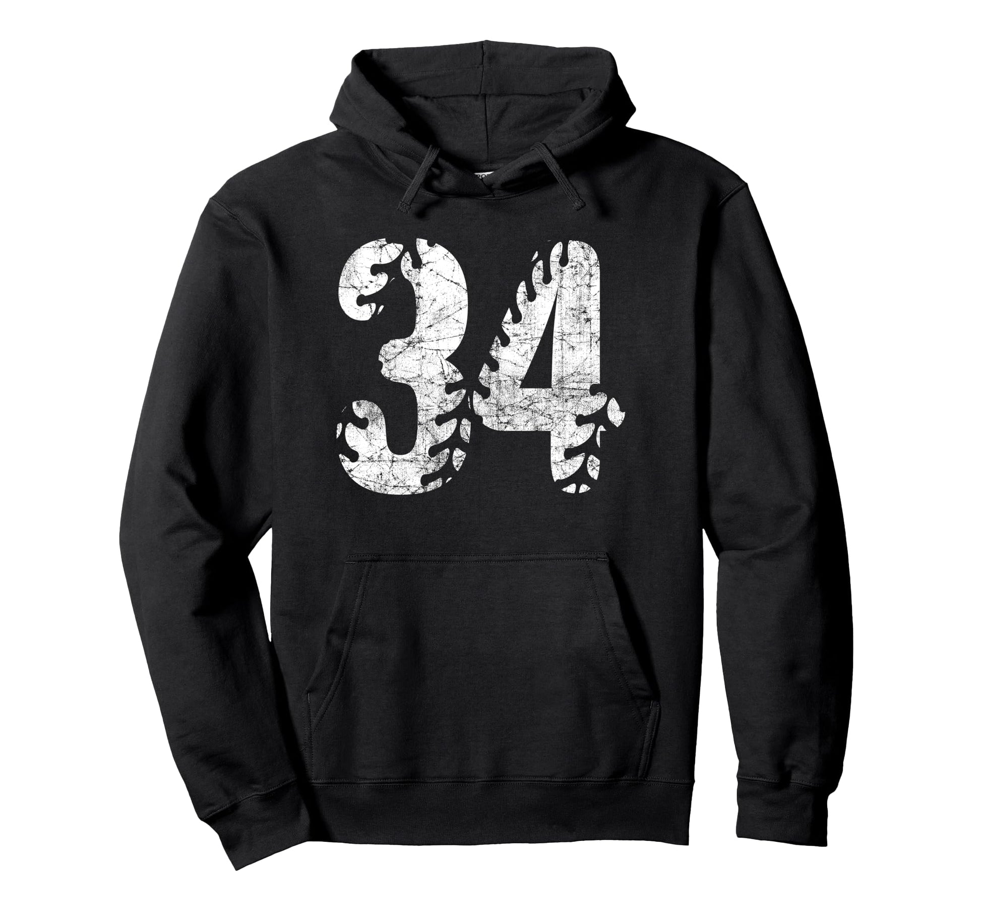 Baseball Softball Mom 34 Number 34 Hoodie - Unique Graphic Unisex - T-Shirt, Sweatshirt, Hoodie