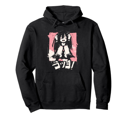 Goth Grunge Demon Anime Waifu Hoodie - Fun Novelty Design for Adults - T-Shirt, Sweatshirt, Hoodie