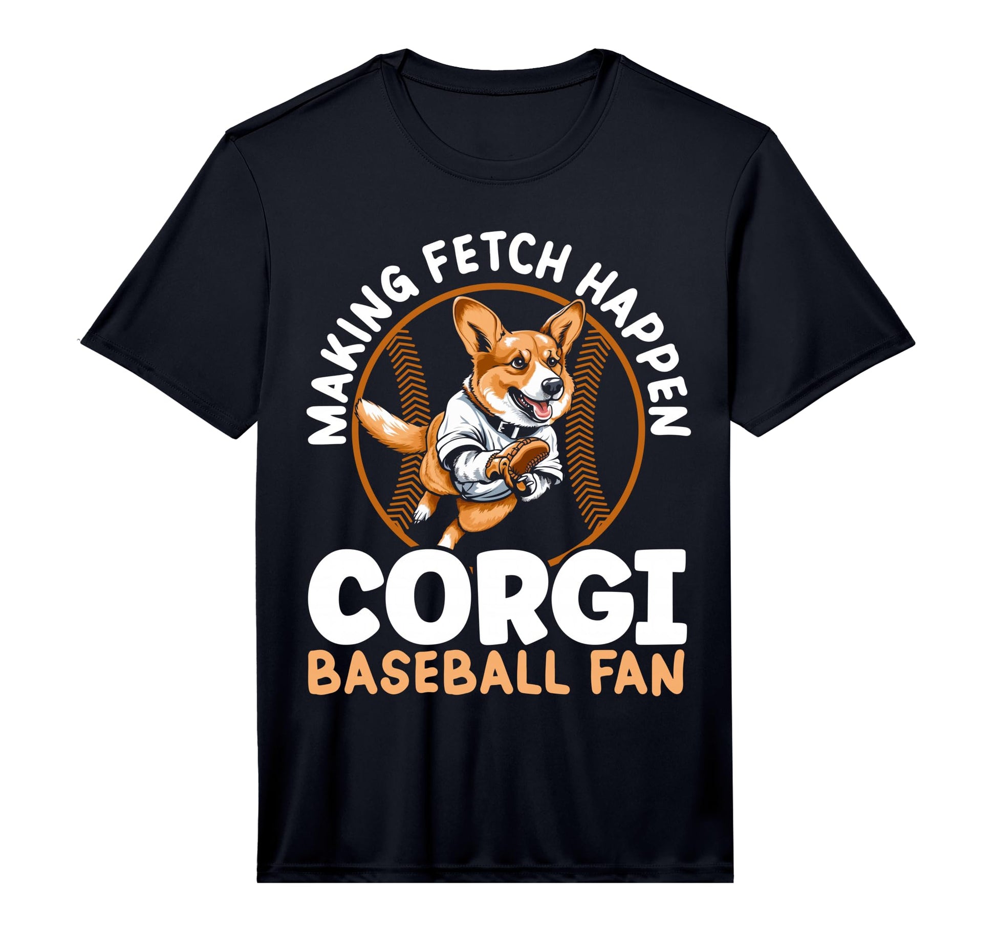Baseball Corgi Dog Lover Baseball T-Shirt - Trendy Graphic Men Women - T-Shirt, Sweatshirt, Hoodie