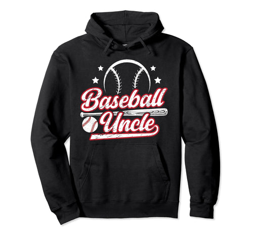 Proud Baseball Uncle Baseball Player Hoodie - Graphic Print for Adults - T-Shirt, Sweatshirt, Hoodie