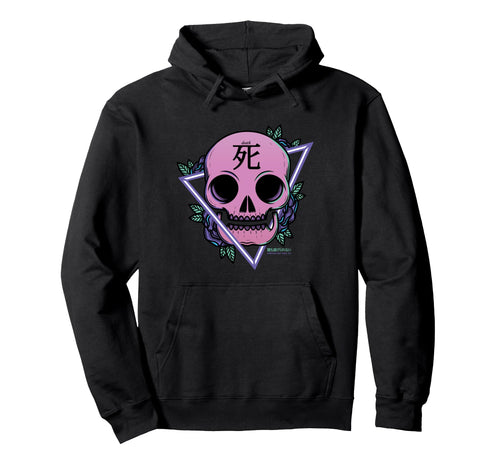 Vaporwave Skull Death Aesthetic Hoodie - Streetwear Style for Adults - T-Shirt, Sweatshirt, Hoodie