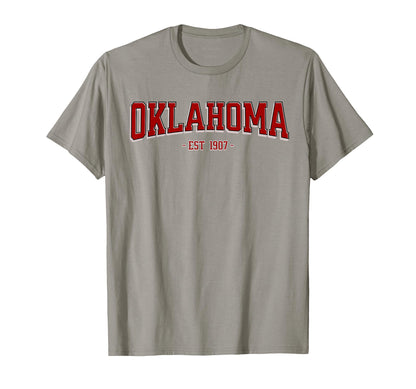 Ok Varsity Oklahoma T-Shirt - Casual Everyday Wear Unisex - T-Shirt, Sweatshirt, Hoodie