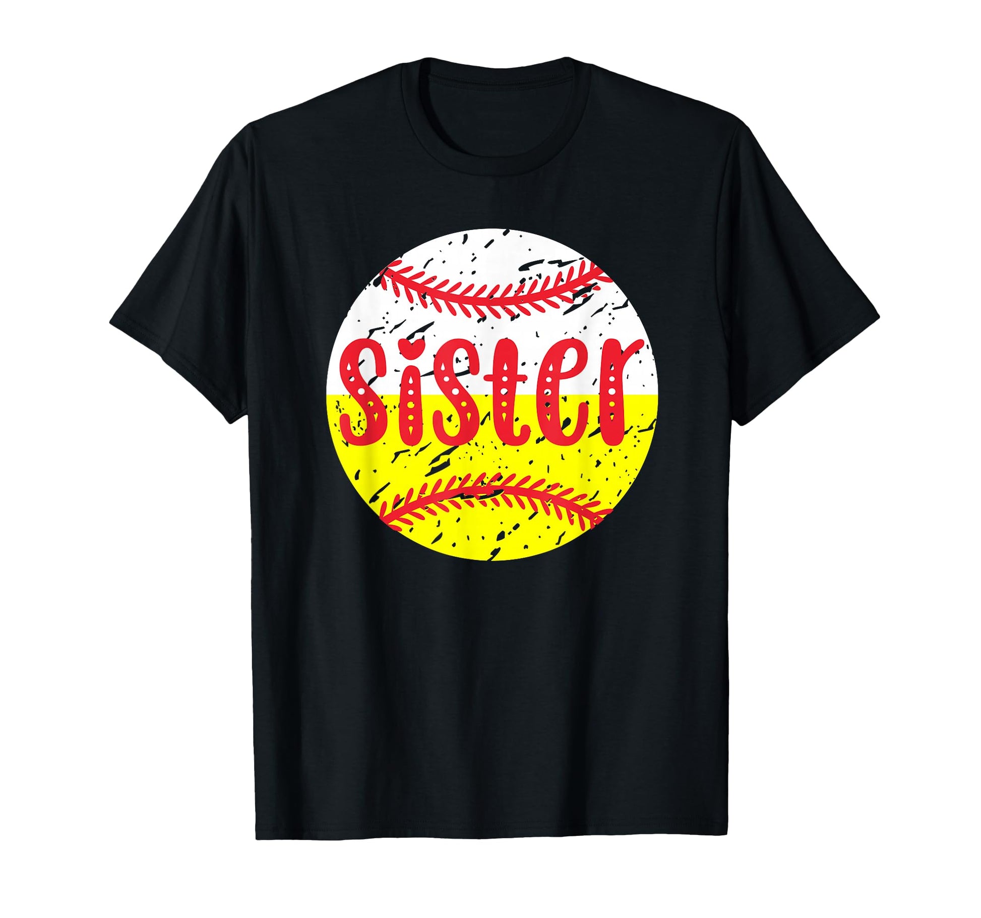 Baseball Softball Sister Softball T-Shirt - Aesthetic Graphic Men Women - T-Shirt, Sweatshirt, Hoodie