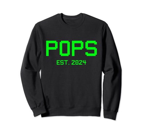 Pops Est 2024 Gamer Pops 2024 New Sweatshirt - Novelty Apparel Unisex - T-Shirt, Sweatshirt, Hoodie