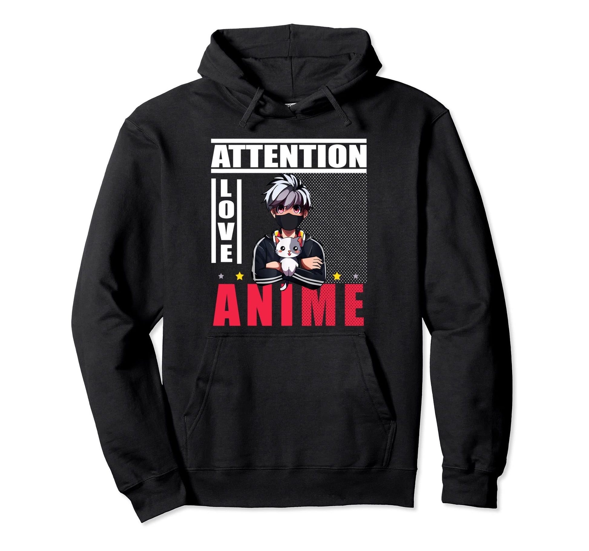 Anime Love Anime Vaporwave Japanese Hoodie - Fun Novelty Design Men Women - T-Shirt, Sweatshirt, Hoodie