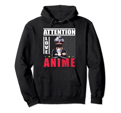 Anime Love Anime Vaporwave Japanese Hoodie - Fun Novelty Design Men Women - T-Shirt, Sweatshirt, Hoodie