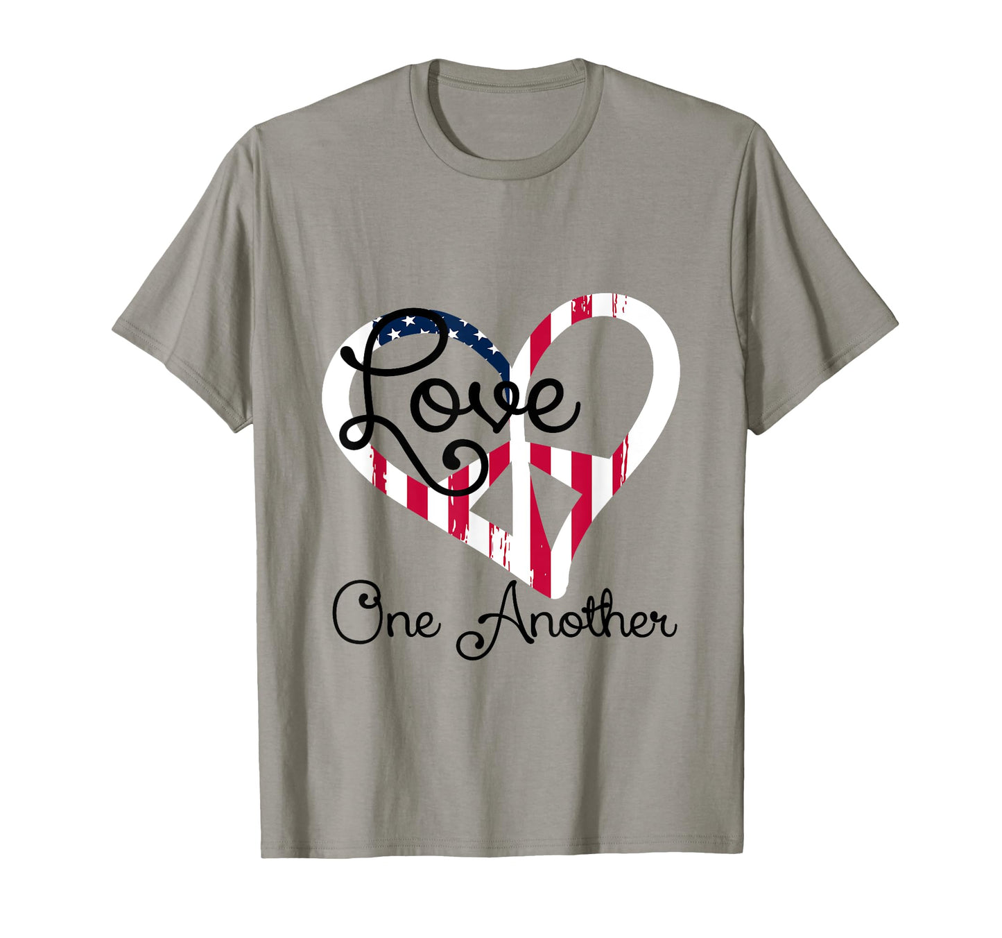 Love One Another T Shirts Peace Heart T-Shirt - Unique Graphic for Adults - T-Shirt, Sweatshirt, Hoodie