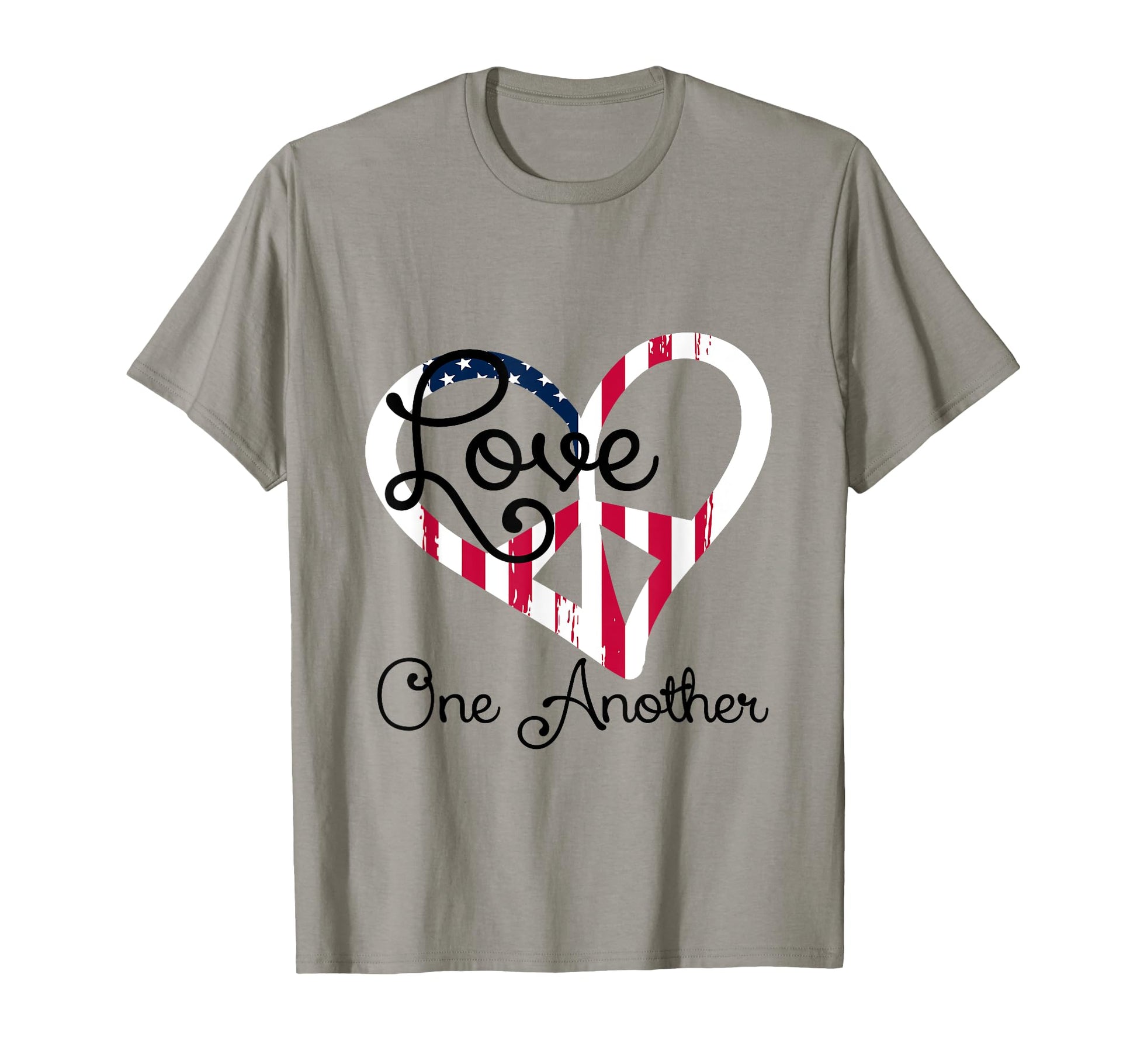 Love One Another T Shirts Peace Heart T-Shirt - Unique Graphic for Adults - T-Shirt, Sweatshirt, Hoodie