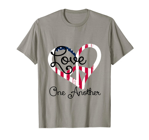 Love One Another T Shirts Peace Heart T-Shirt - Unique Graphic for Adults - T-Shirt, Sweatshirt, Hoodie