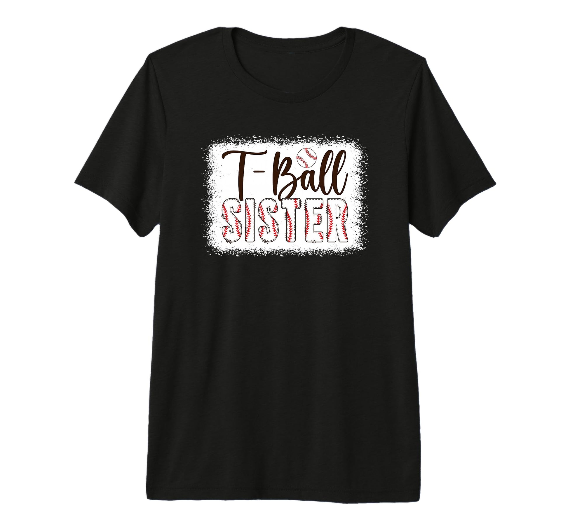 T Ball Sister Baseball T Ball Player T-Shirt - Custom Art Print for Adults - T-Shirt, Sweatshirt, Hoodie