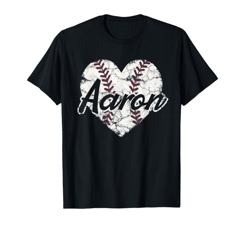 Aaron Baseball Personalized Name Mom T-Shirt - Novelty Apparel for Adults - T-Shirt, Sweatshirt, Hoodie
