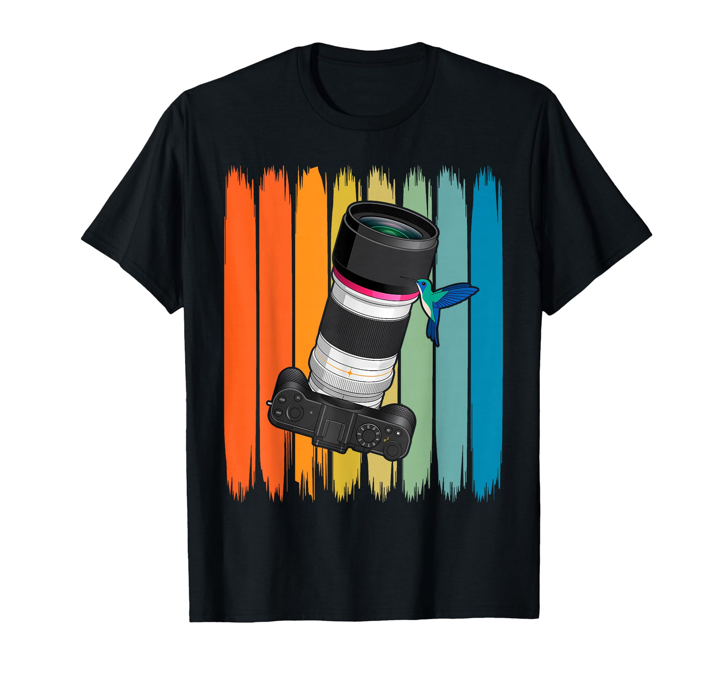 Long Lens Bird Camera T-Shirt - Streetwear Style Unisex - T-Shirt, Sweatshirt, Hoodie