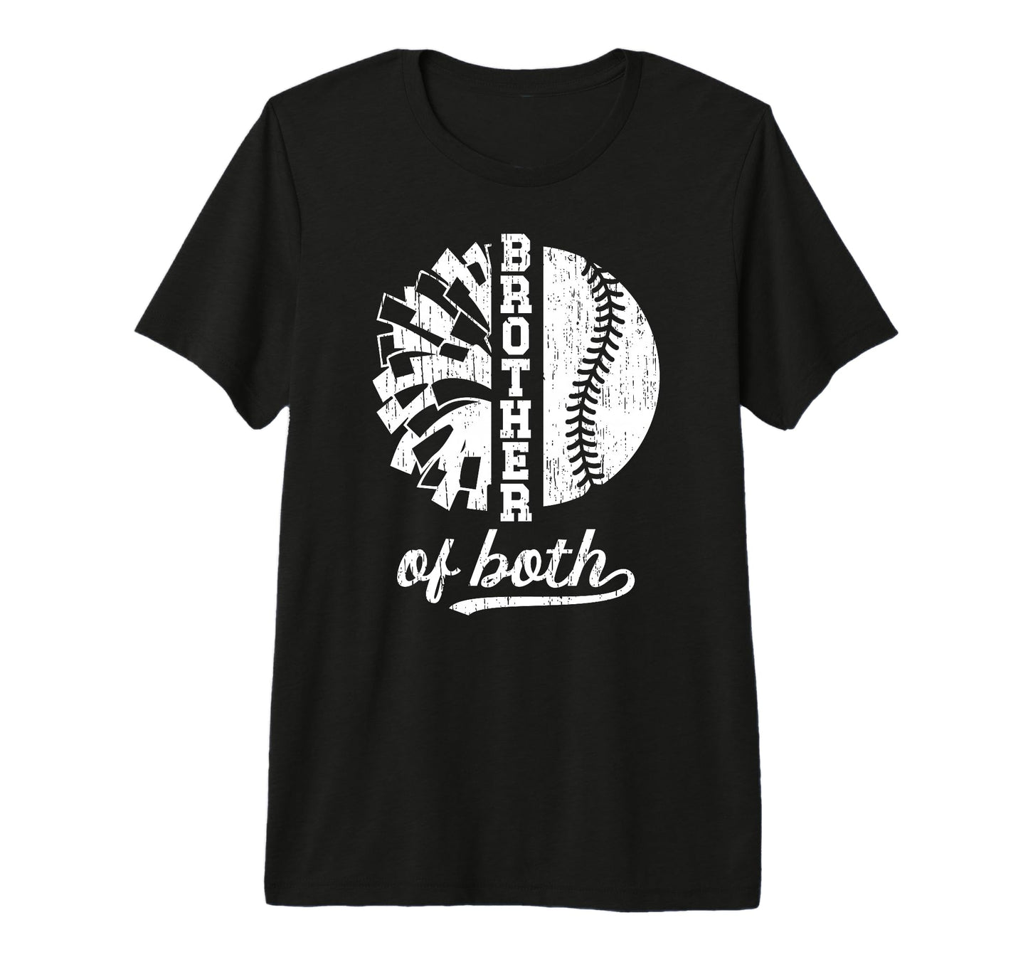 Brother Both Brother Baseball Player T-Shirt - Custom Art Print for Adults - T-Shirt, Sweatshirt, Hoodie