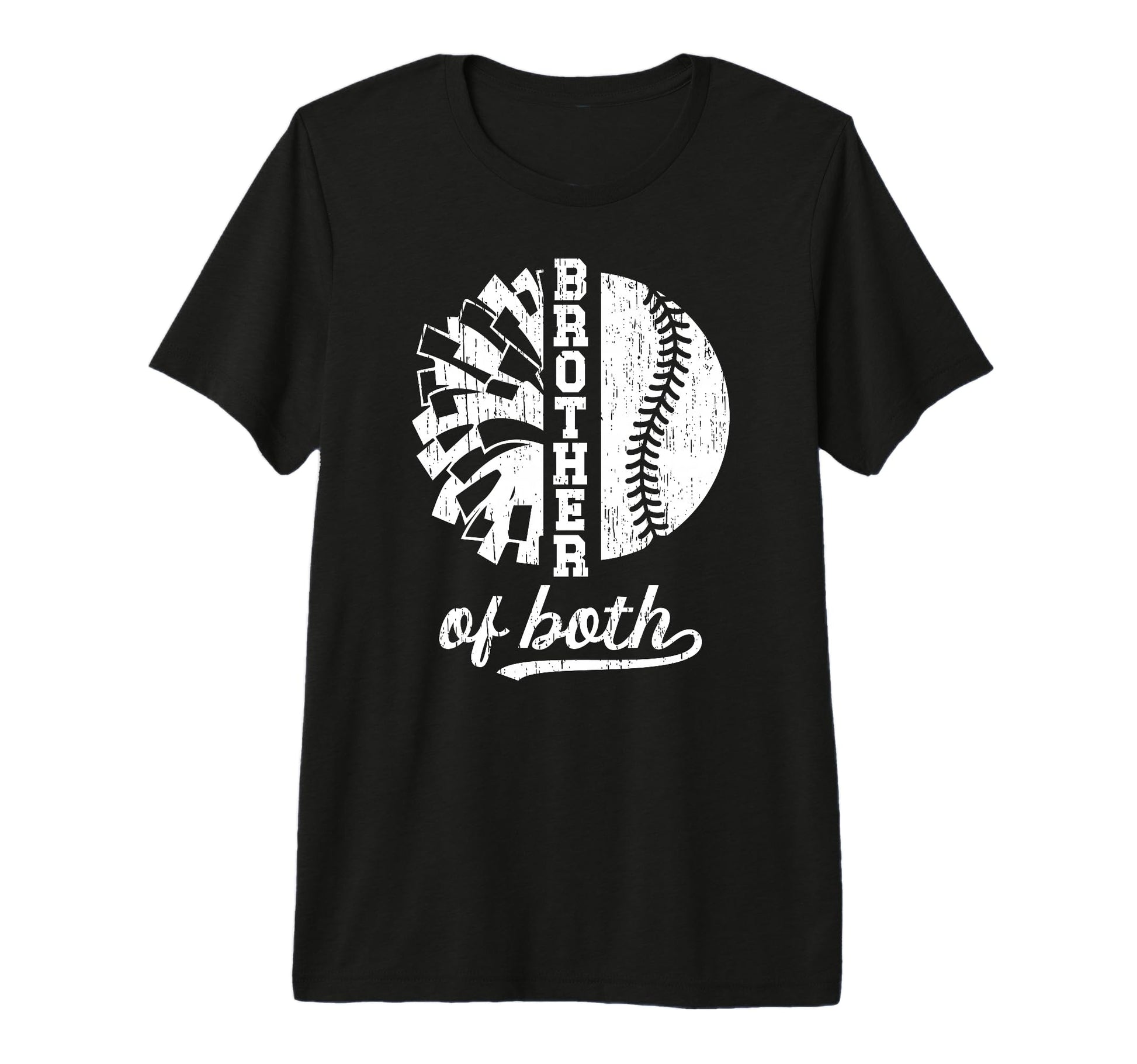 Brother Both Brother Baseball Player T-Shirt - Custom Art Print for Adults - T-Shirt, Sweatshirt, Hoodie