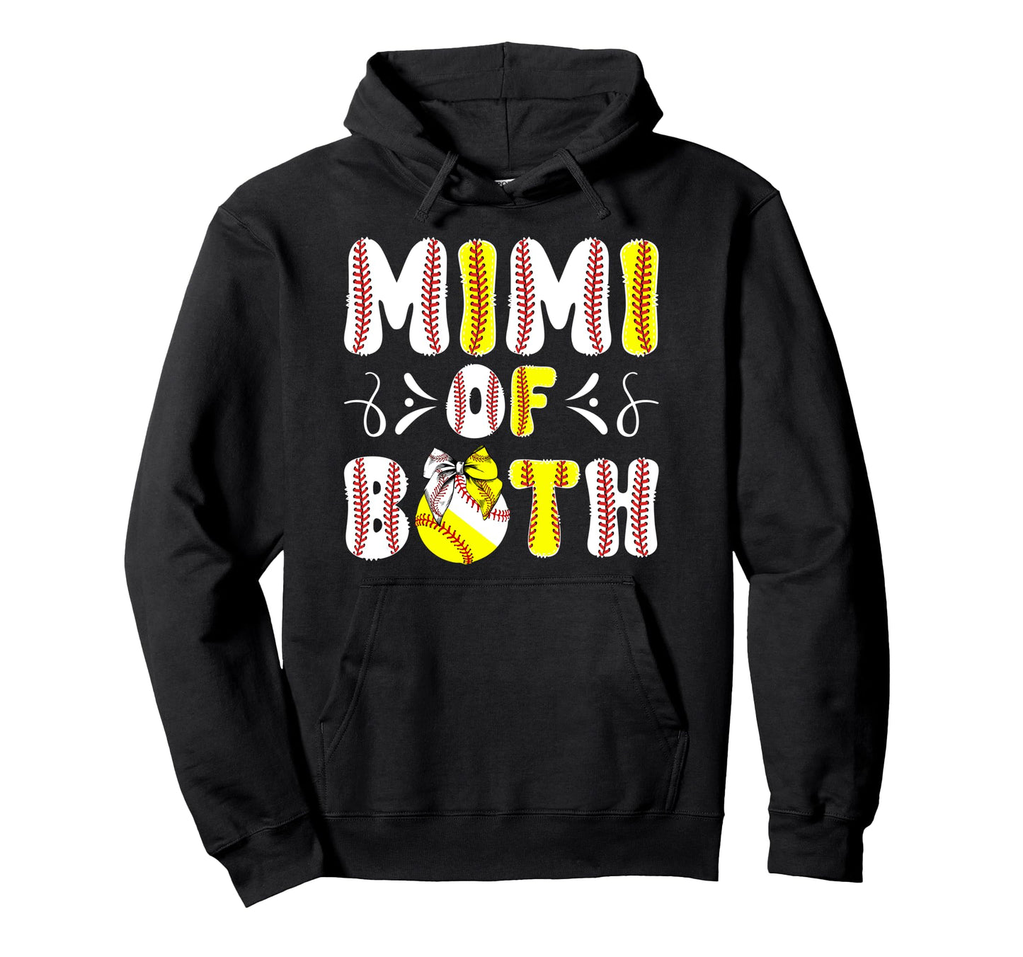 Mimi Both Proud Softball Baseball Hoodie - Aesthetic Graphic for Adults - T-Shirt, Sweatshirt, Hoodie