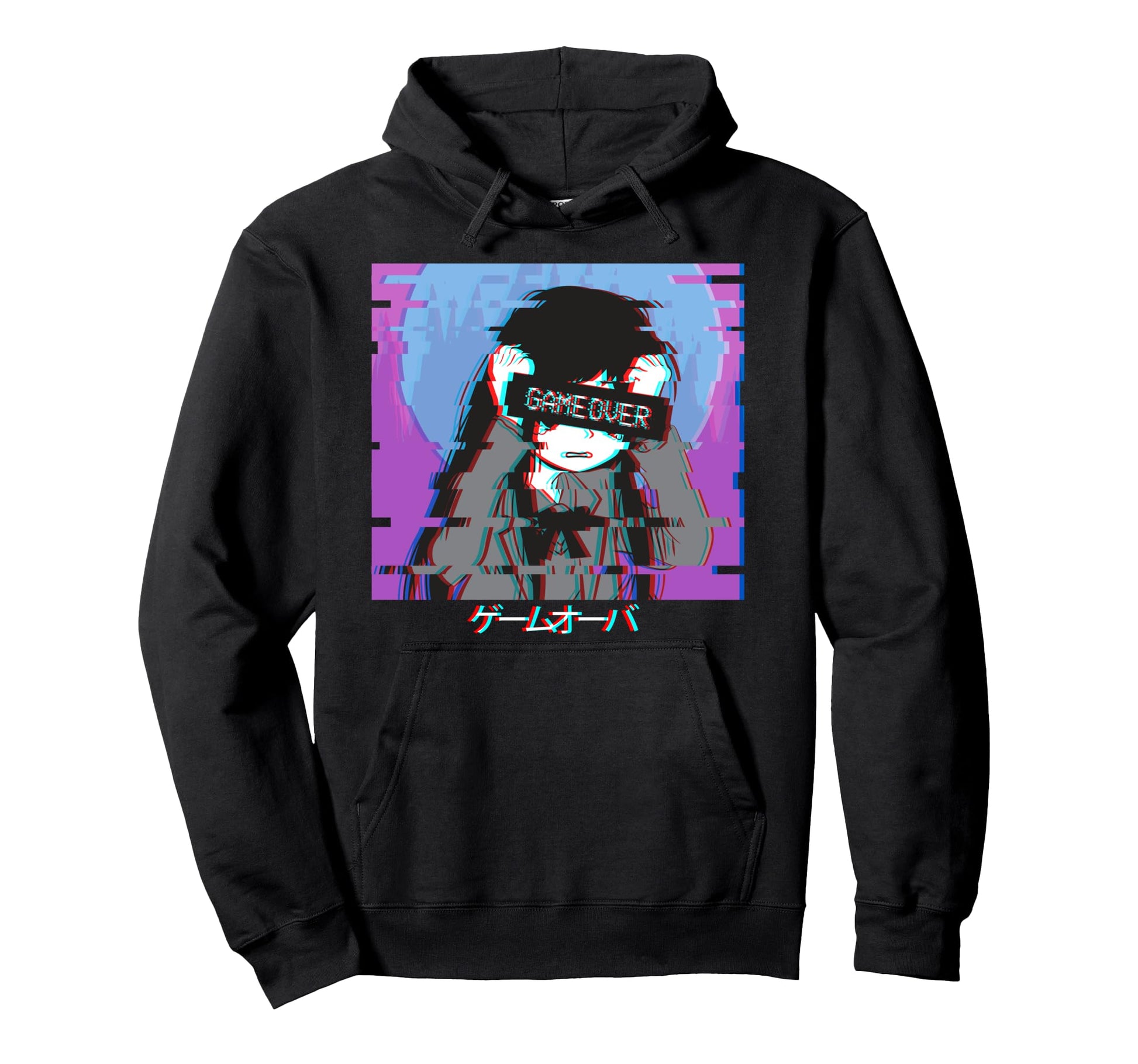 Vaporwave Aesthetic Game Over Sad Hoodie - Casual Everyday Wear Unisex - T-Shirt, Sweatshirt, Hoodie