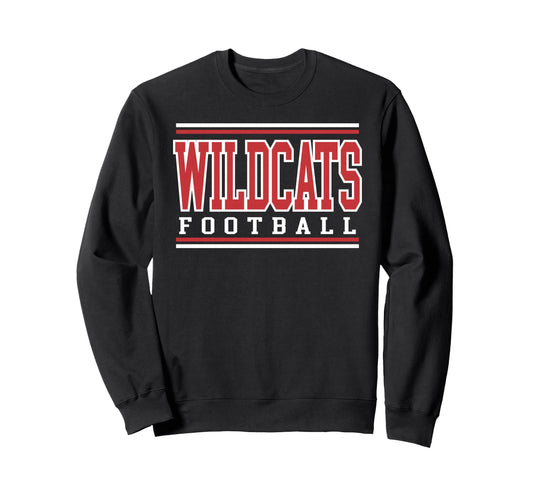 Wildcats Game Day Football Mom Red Sweatshirt - Custom Art Print Unisex - T-Shirt, Sweatshirt, Hoodie