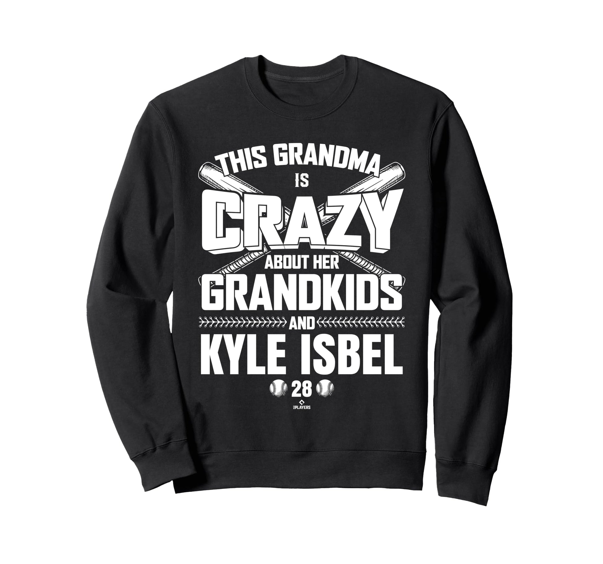 Grandma Crazy Kyle Isbel Kansas Sweatshirt - Minimalist Print for Adults - T-Shirt, Sweatshirt, Hoodie