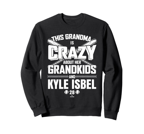 Grandma Crazy Kyle Isbel Kansas Sweatshirt - Minimalist Print for Adults - T-Shirt, Sweatshirt, Hoodie