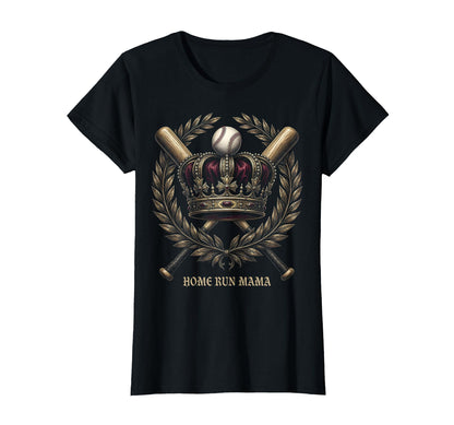 Home Run Mama Baseball Mom T-Shirt - Custom Art Print for Adults - T-Shirt, Sweatshirt, Hoodie