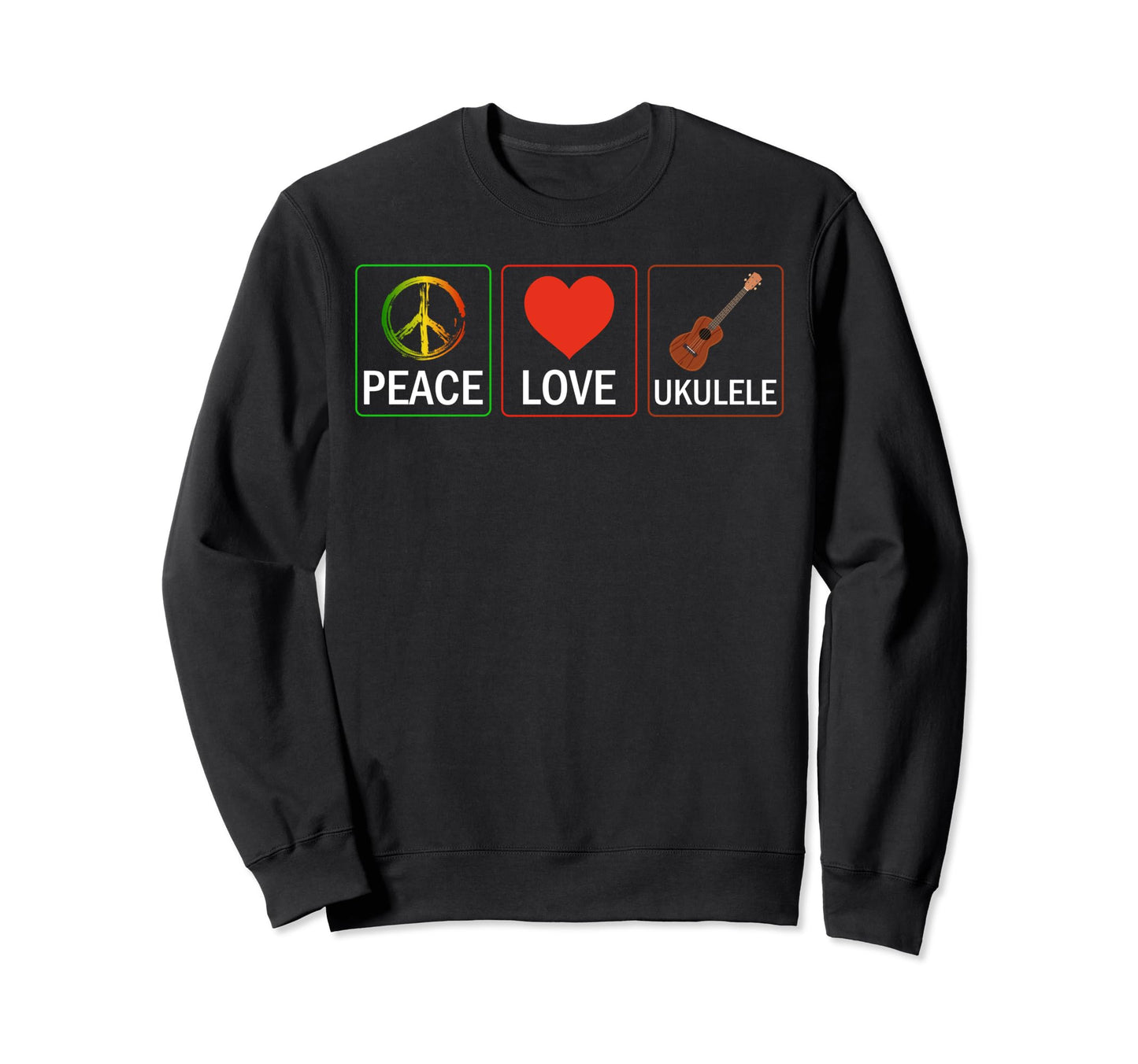 Uke Ukulele Player Ukulelist Sweatshirt - Fun Novelty Design Men Women - T-Shirt, Sweatshirt, Hoodie