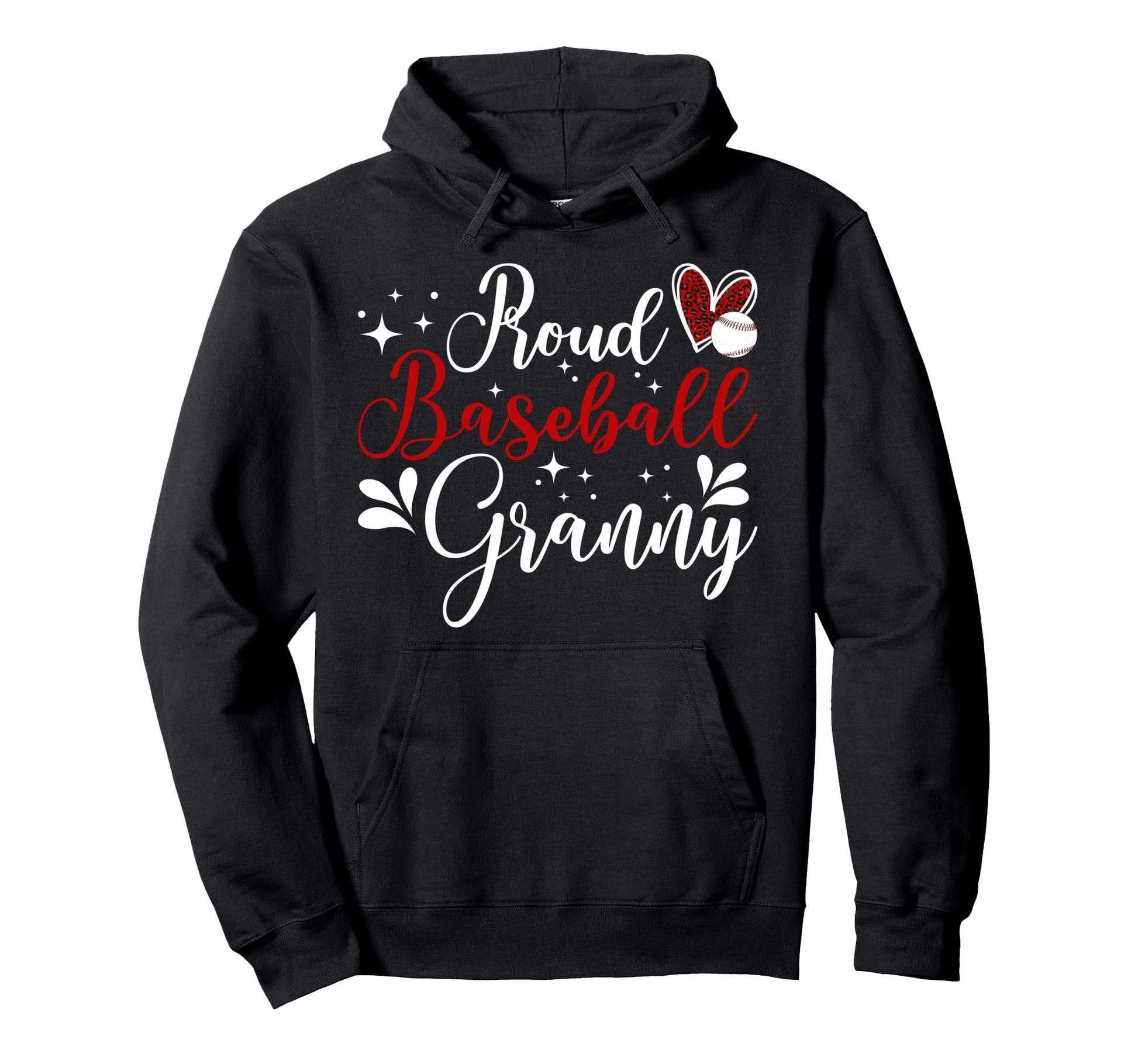 Proud Baseball Granny Baseball Hoodie - Aesthetic Graphic for Adults - T-Shirt, Sweatshirt, Hoodie