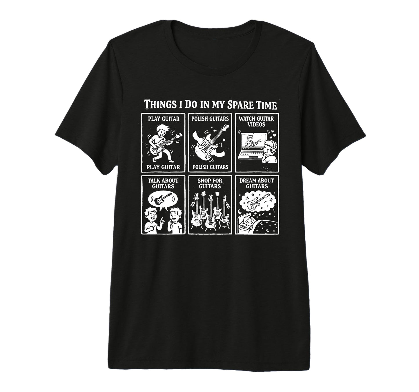 Things I Do My Spare Time Heavy Metal T-Shirt - Graphic Print Men Women - T-Shirt, Sweatshirt, Hoodie