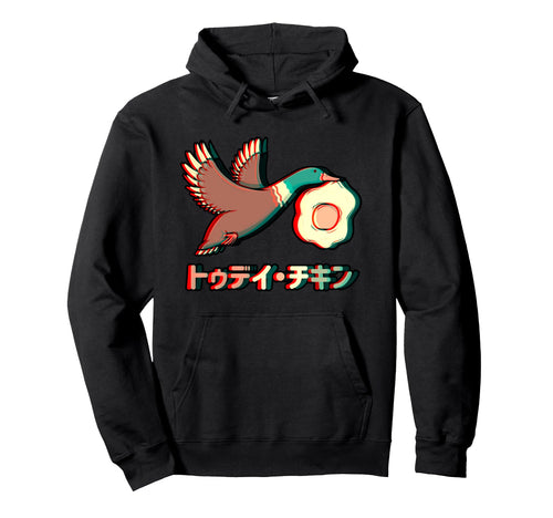Aesthetic Vaporwave Duck Japanese Glitch Hoodie - Trendy Graphic Unisex - T-Shirt, Sweatshirt, Hoodie