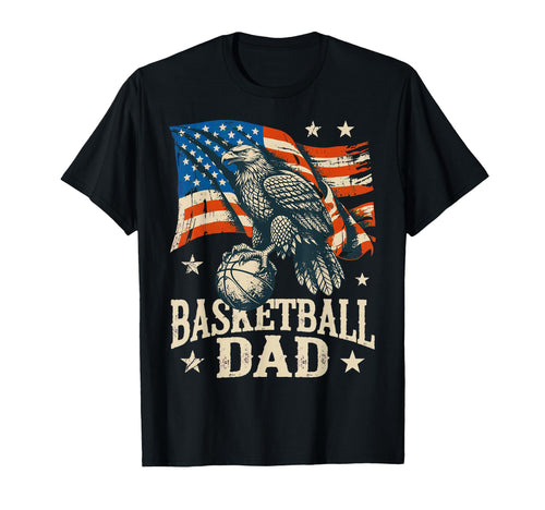 Basketball American Flag Basketball T-Shirt - Custom Art Print Men Women - T-Shirt, Sweatshirt, Hoodie