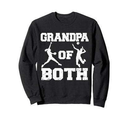 Grandpa Both Funny Softball Sweatshirt - Custom Art Print Men Women - T-Shirt, Sweatshirt, Hoodie
