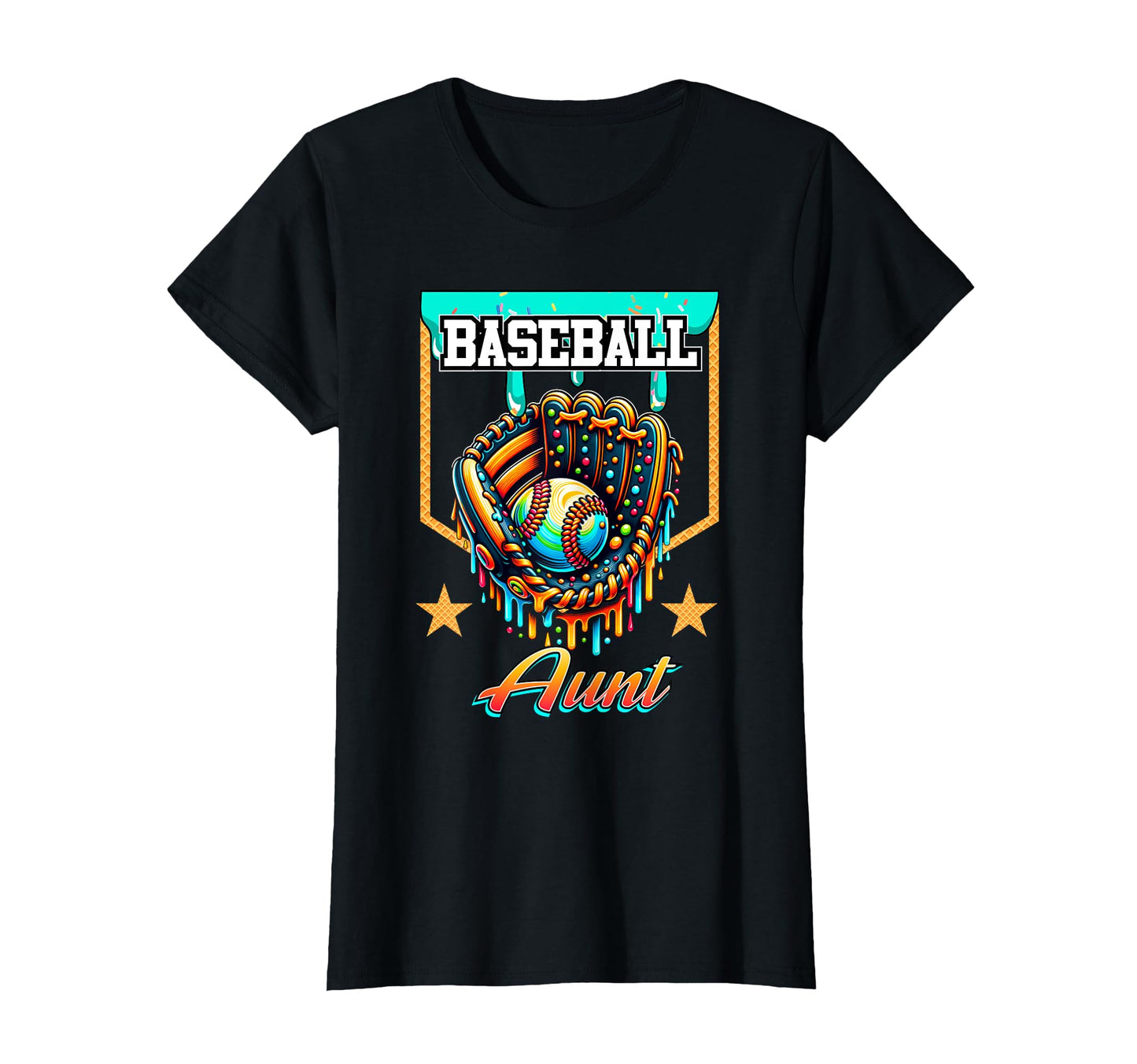 Baseball Drip Baseball Aunt Ice T-Shirt - Aesthetic Graphic for Adults - T-Shirt, Sweatshirt, Hoodie