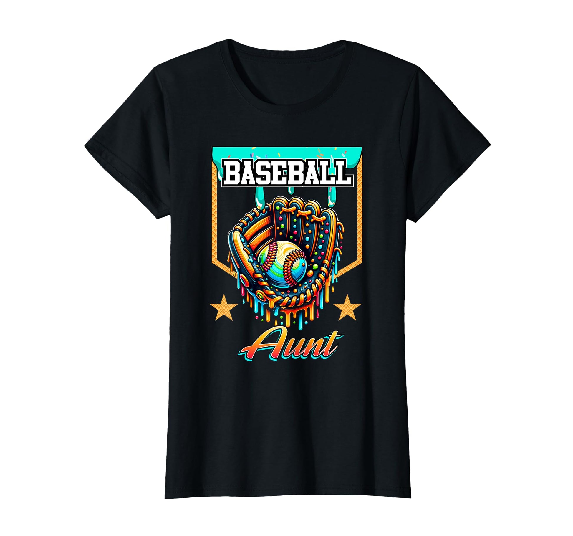 Baseball Drip Baseball Aunt Ice T-Shirt - Aesthetic Graphic for Adults - T-Shirt, Sweatshirt, Hoodie