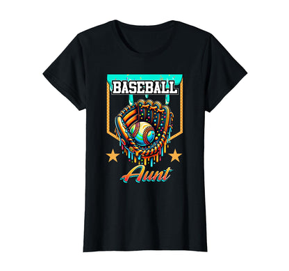 Baseball Drip Baseball Aunt Ice T-Shirt - Aesthetic Graphic for Adults - T-Shirt, Sweatshirt, Hoodie
