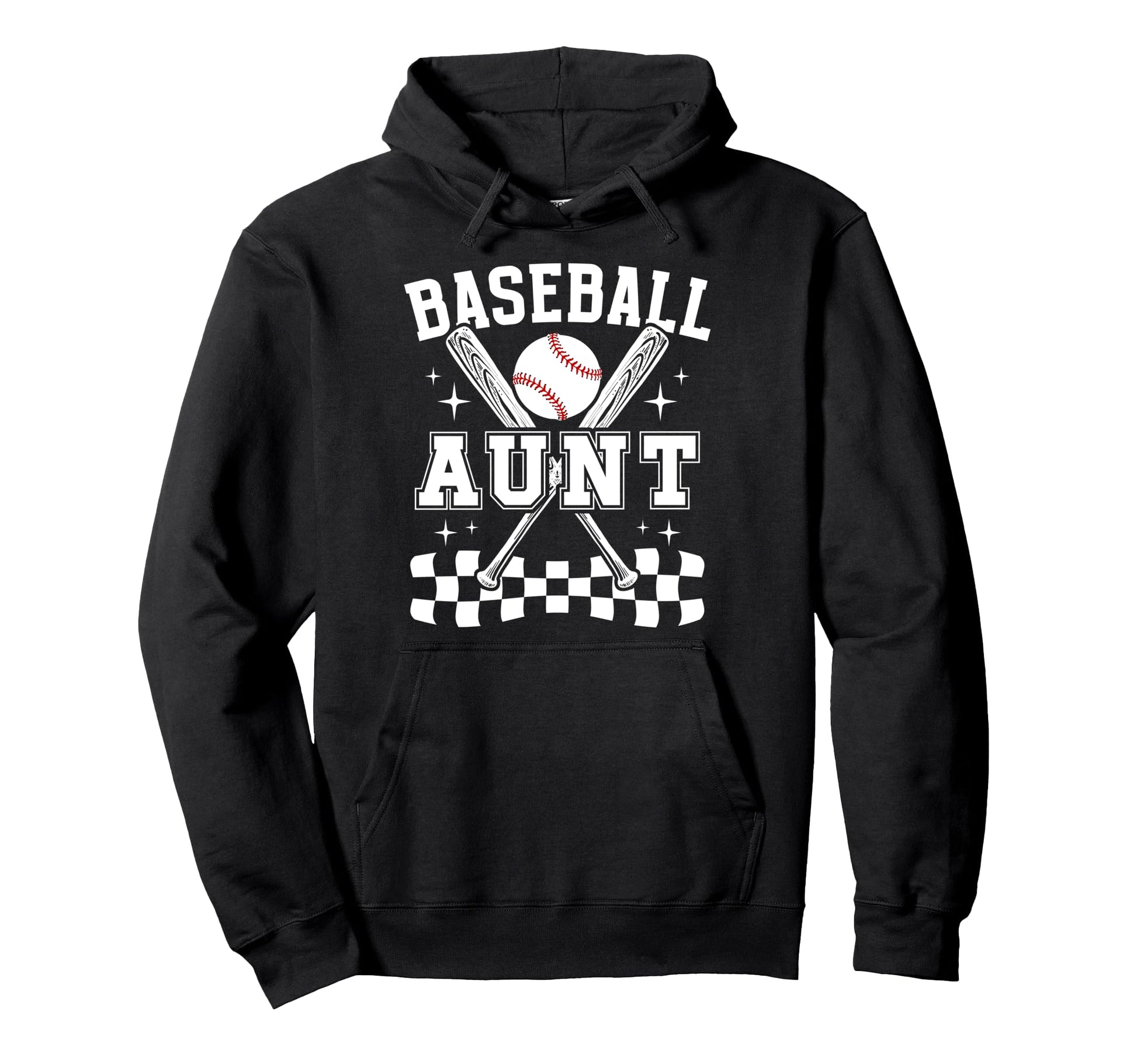 Baseball Aunt Baseball Player Auntie Hoodie - Unique Graphic Men Women - T-Shirt, Sweatshirt, Hoodie