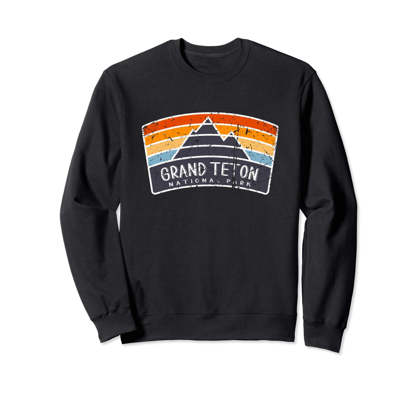 Grand Teton National Park Art Sweatshirt - Fun Novelty Design for Adults - T-Shirt, Sweatshirt, Hoodie