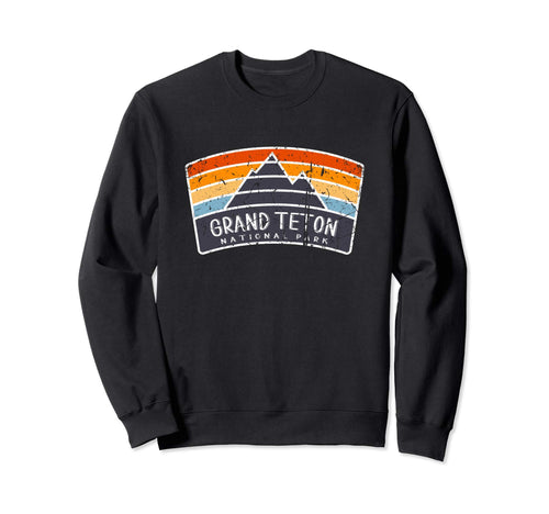 Grand Teton National Park Art Sweatshirt - Fun Novelty Design for Adults - T-Shirt, Sweatshirt, Hoodie
