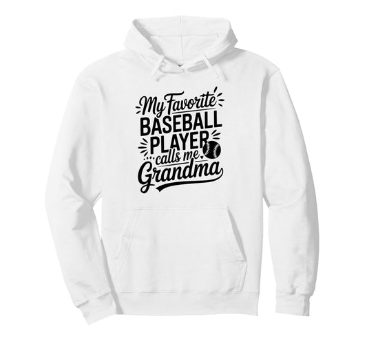 My Favorite Baseball Player Calls Me Hoodie - Minimalist Print Unisex - T-Shirt, Sweatshirt, Hoodie